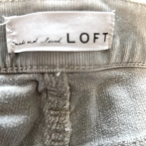 LOFT Modern Skinny grey corduroys - Picture 5 of 5